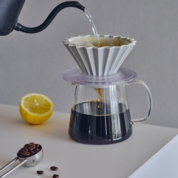 Origami - Pour Over Coffee Dripper - Porcelain - White