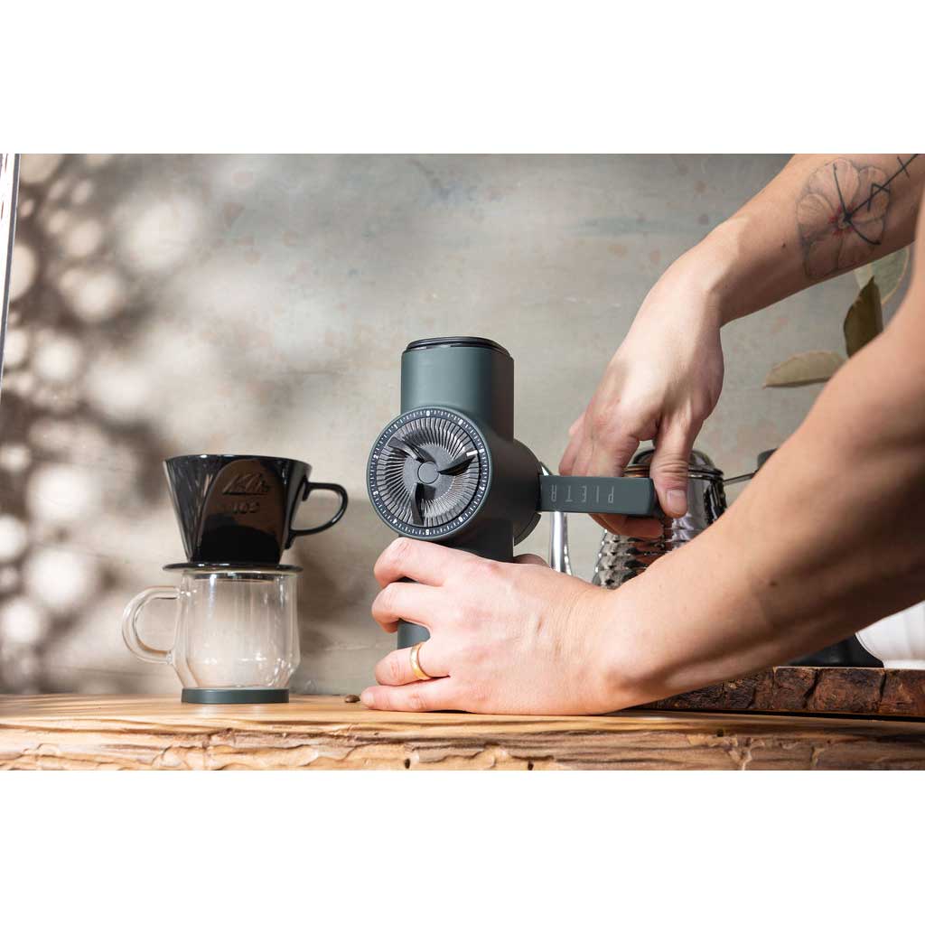 Pietro Pro Brewing Manual Coffee Grinder - White