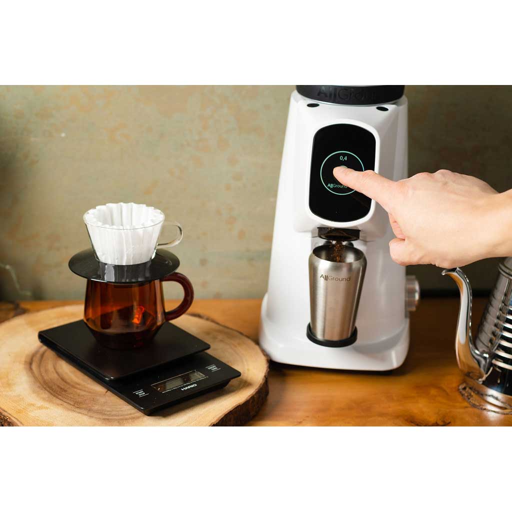AllGround ProBrew Filter Coffee Grinder - White